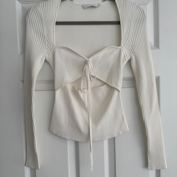 Jonathan simkhai alexia top size medium white - Picture 3 of 9